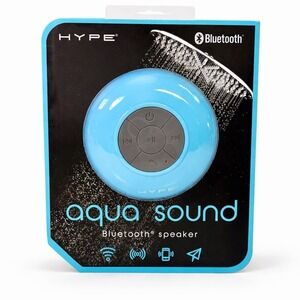 HYPE Aqua Sound Bluetooth Shower Speaker Waterproof Wireless Blue HY-SHW-BLU NIP